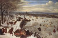 Valckenborch, Lucas van - View of Antwerp with the Frozen Schelde